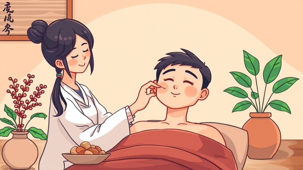 한의학적 공황장애 치료 (cartoon 스타일)