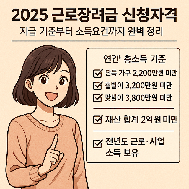 2025 근로장려금 신청자격