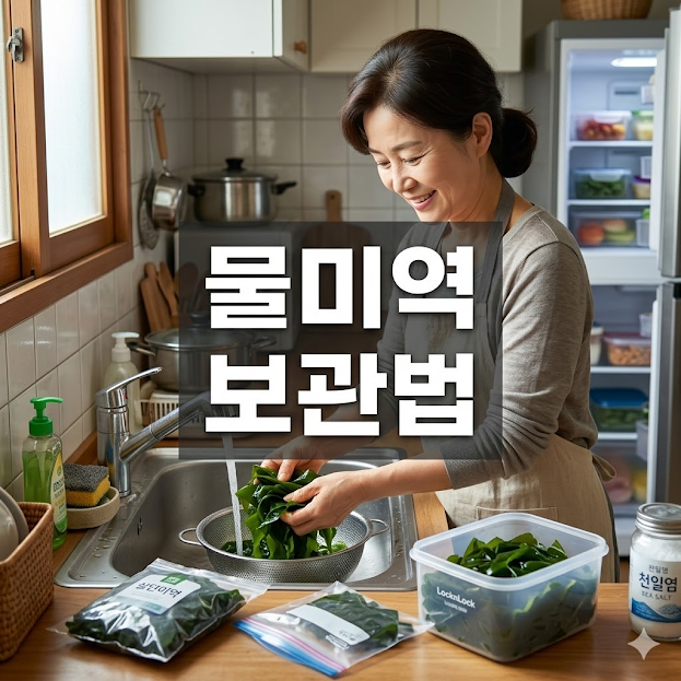 물미역 보관법