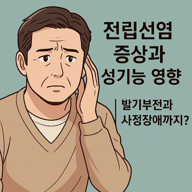 전립선염 증상과 성기능 영향