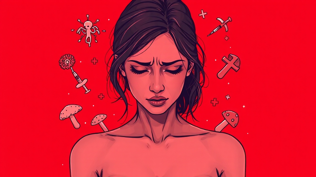 질 가려움증의 주요 원인과 증상 이해 (illustration 스타일)